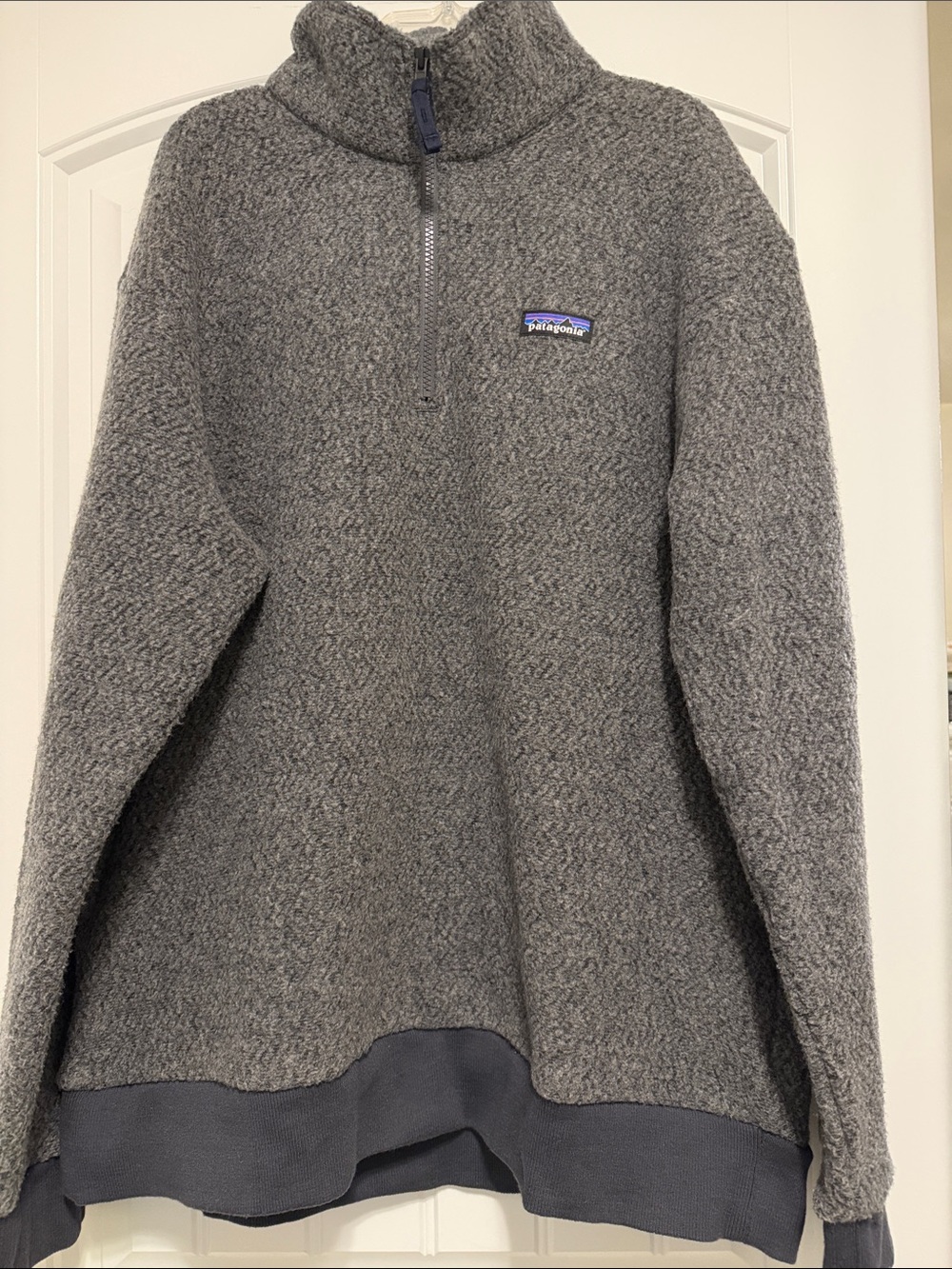 Patagonia Gray Half-Zip Fleece Pullover